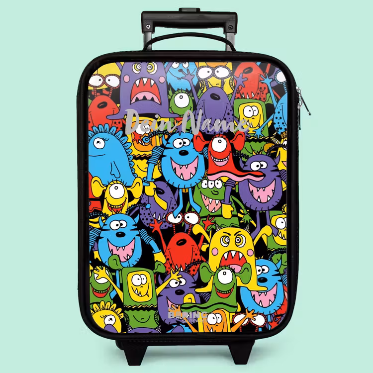 Kinderkoffer - Monster mit leuchtenden Farben — 3