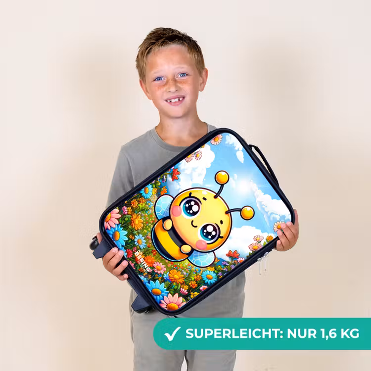 Kinderkoffer - Niedliche Biene zwischen Blumen — 2
