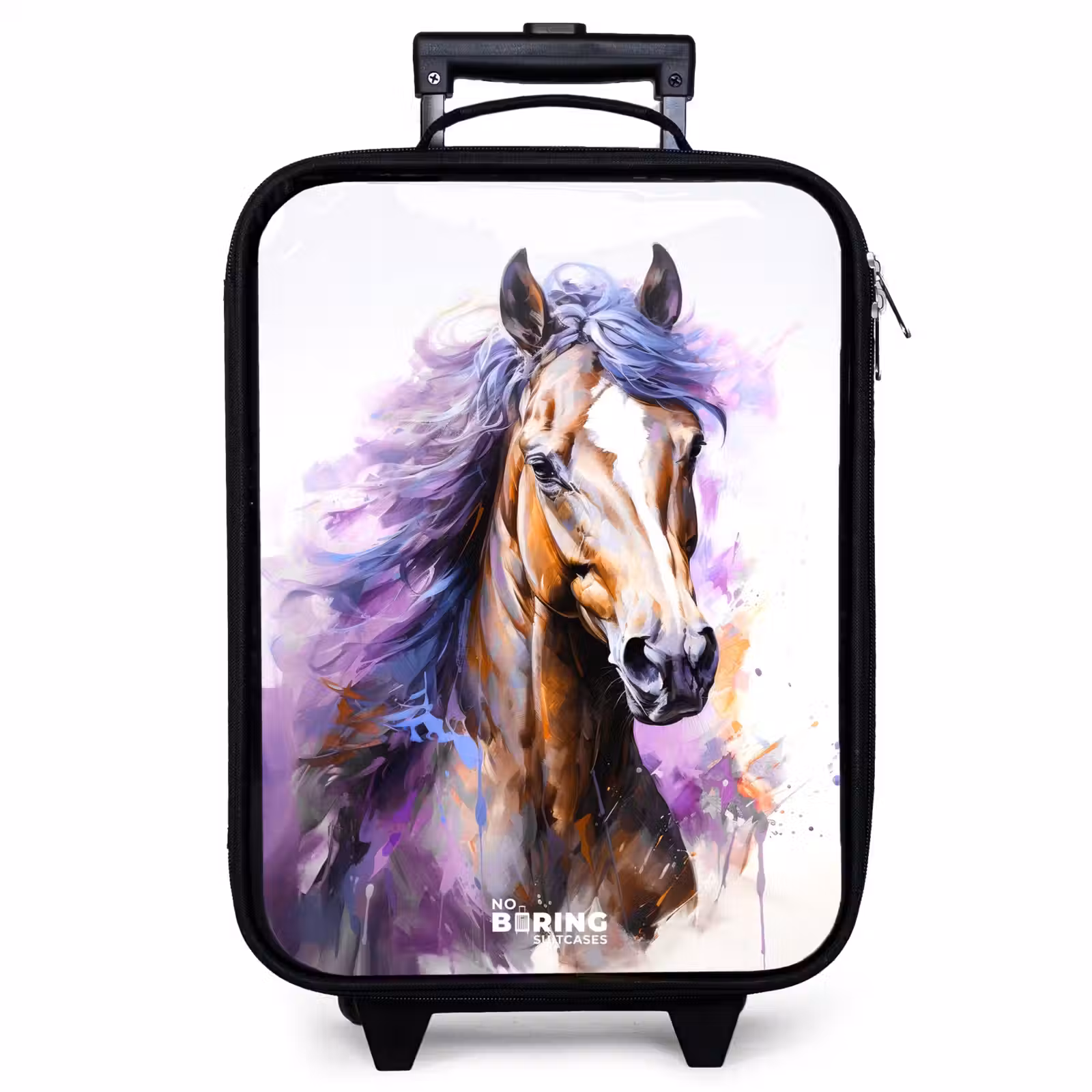 Kinderkoffer - Aquarell Pferd mit lila Mähne — 1