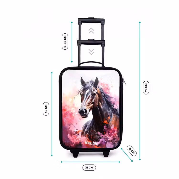 Kinderkoffer - Aquarell Pferd in Farbexplosion — 7