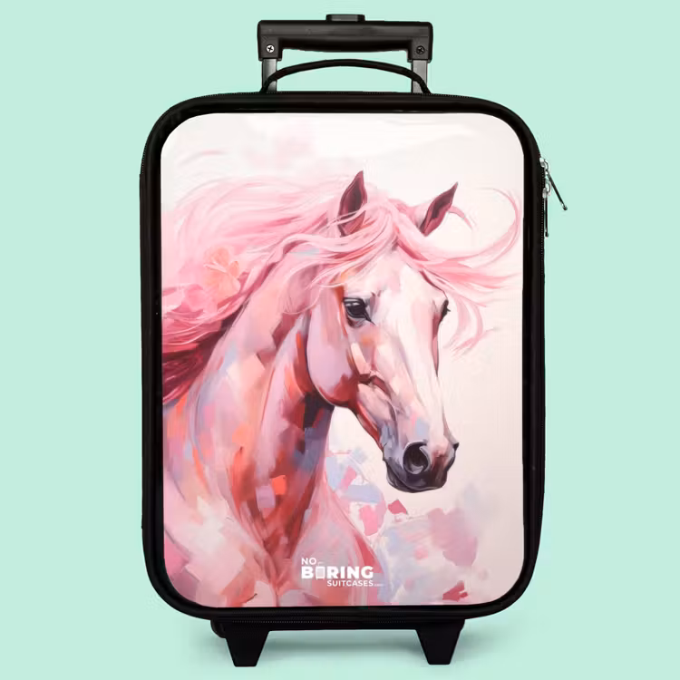 Kinderkoffer - Pferd in rosa Pastellfarben — 3