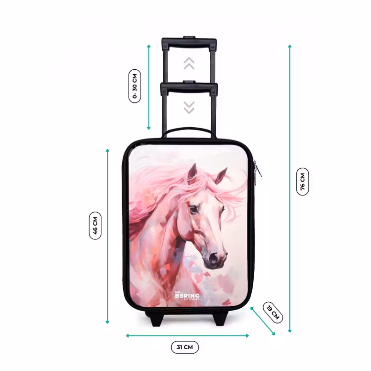 Kinderkoffer - Pferd in rosa Pastellfarben — 7