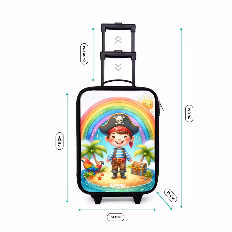 Kinderkoffer - Pirat auf einer Insel mit Schatz — 5