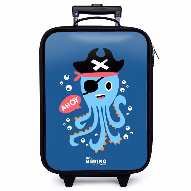 Kinderkoffer - Piratenkrake mit Hut — 1