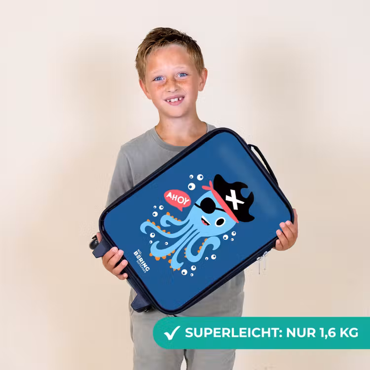Kinderkoffer - Piratenkrake mit Hut — 2