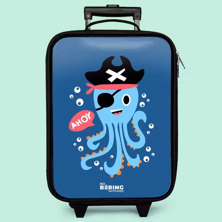 Kinderkoffer - Piratenkrake mit Hut — 3