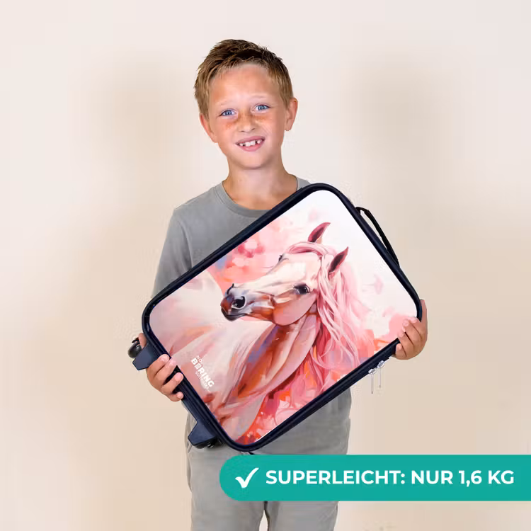 Kinderkoffer - Pastellrosa Pferd — 2