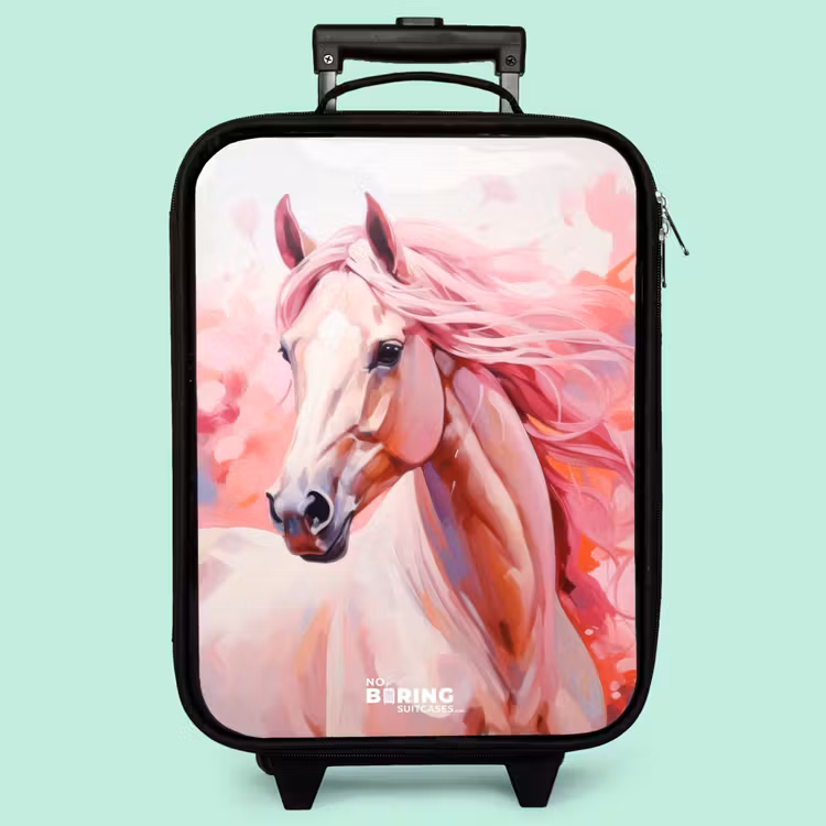Kinderkoffer - Pastellrosa Pferd — 3