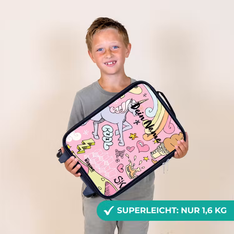 Kinderkoffer - Einhorn-Kritzeleien — 2
