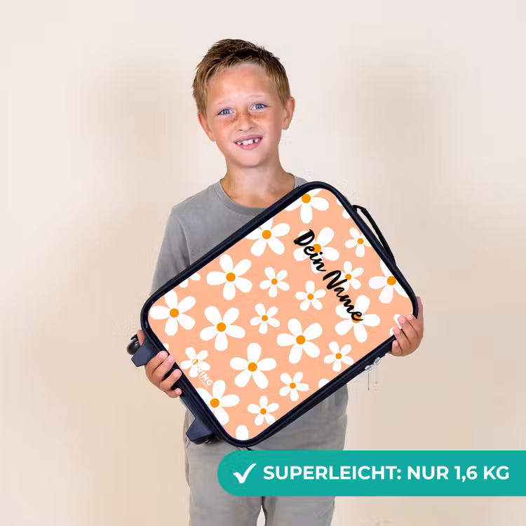 Kinderkoffer - Gänseblümchen Manie Pfirsich — 2