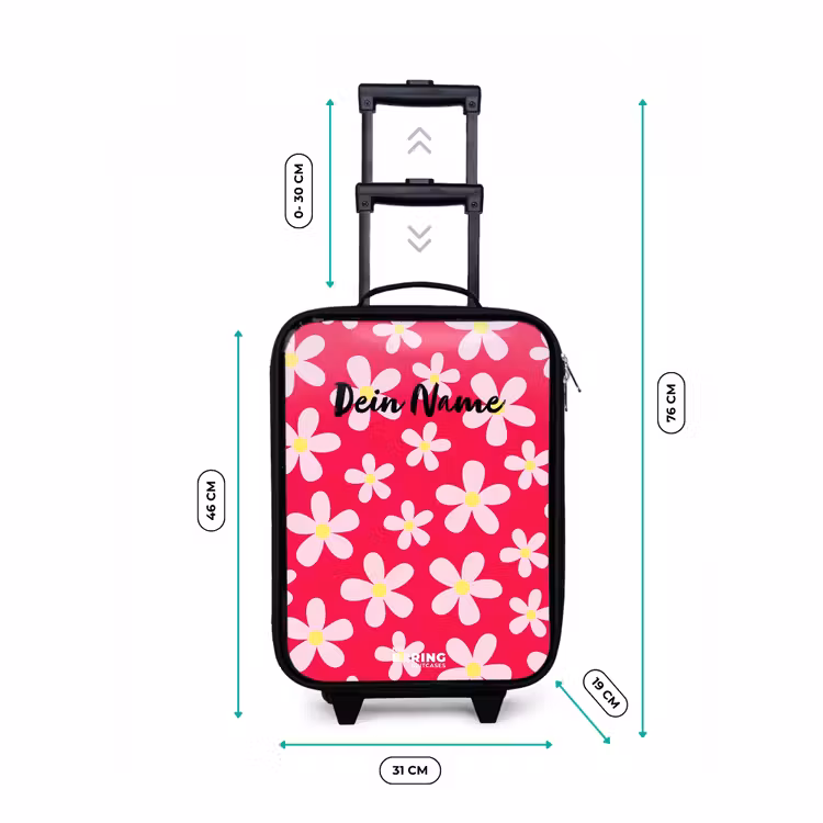 Kinderkoffer - Gänseblümchenmanie hotpink — 7