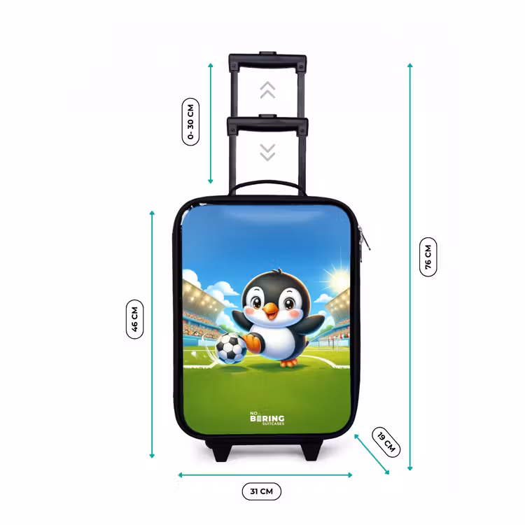 Kinderkoffer - Schwarz - Elfmeterpinguin — 4