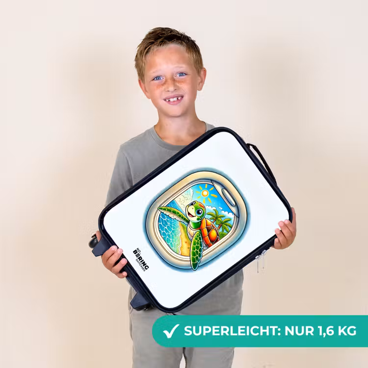 Kinderkoffer - Schildkröte an einem tropischen Strand — 2