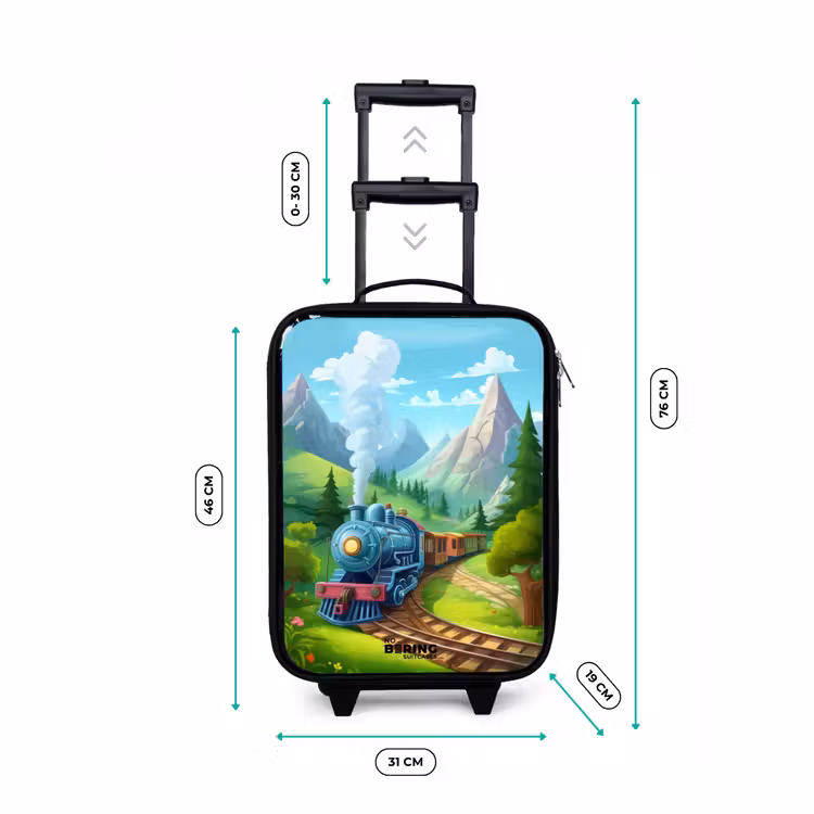 Kinderkoffer - Dampfzug durch Berglandschaft — 4