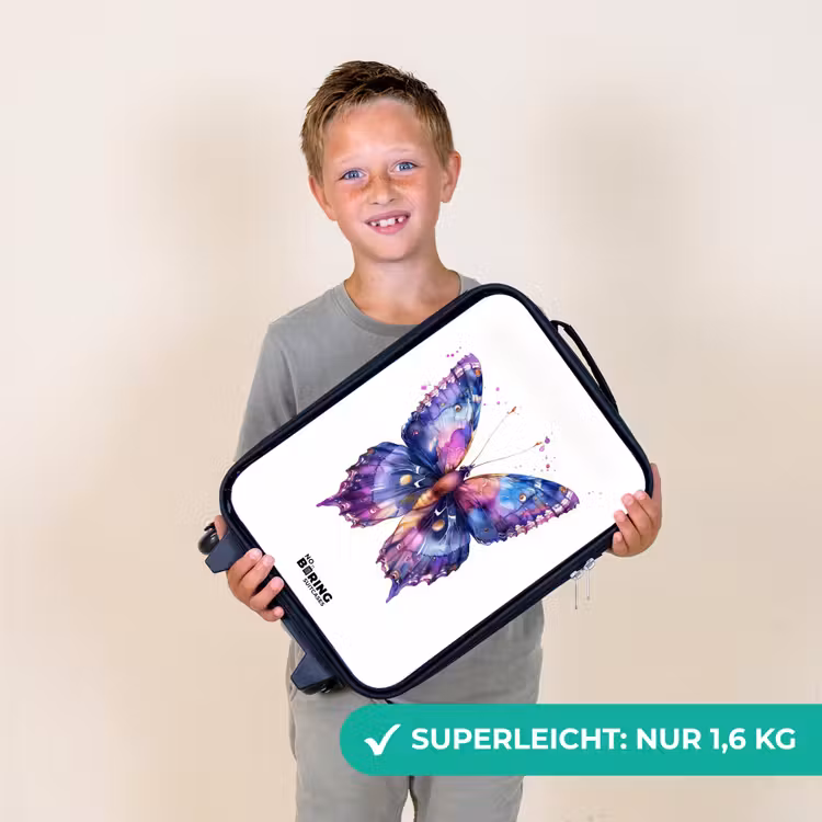 Kinderkoffer - Lila Schmetterling — 2