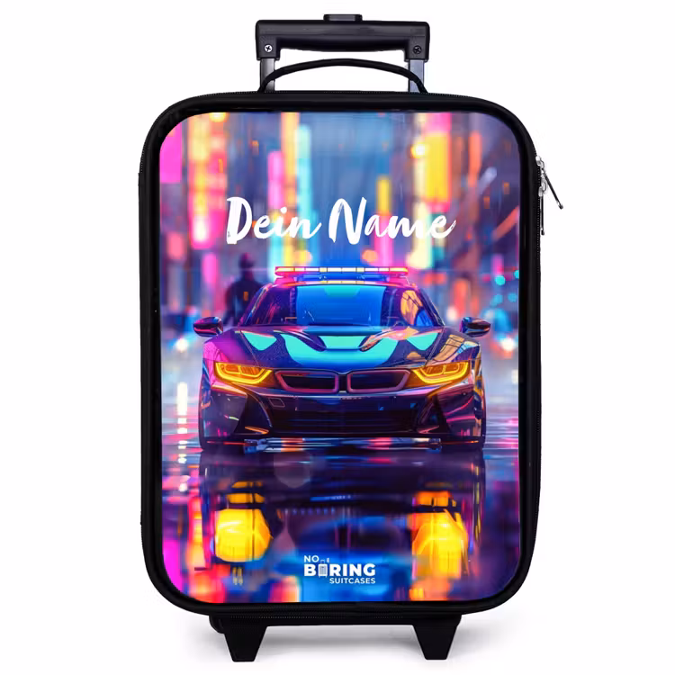 Kinderkoffer - Neon-Nachtauto — 1