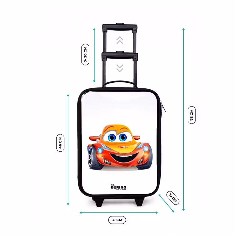 Kinderkoffer - Rennwagen mit Gesicht — 4