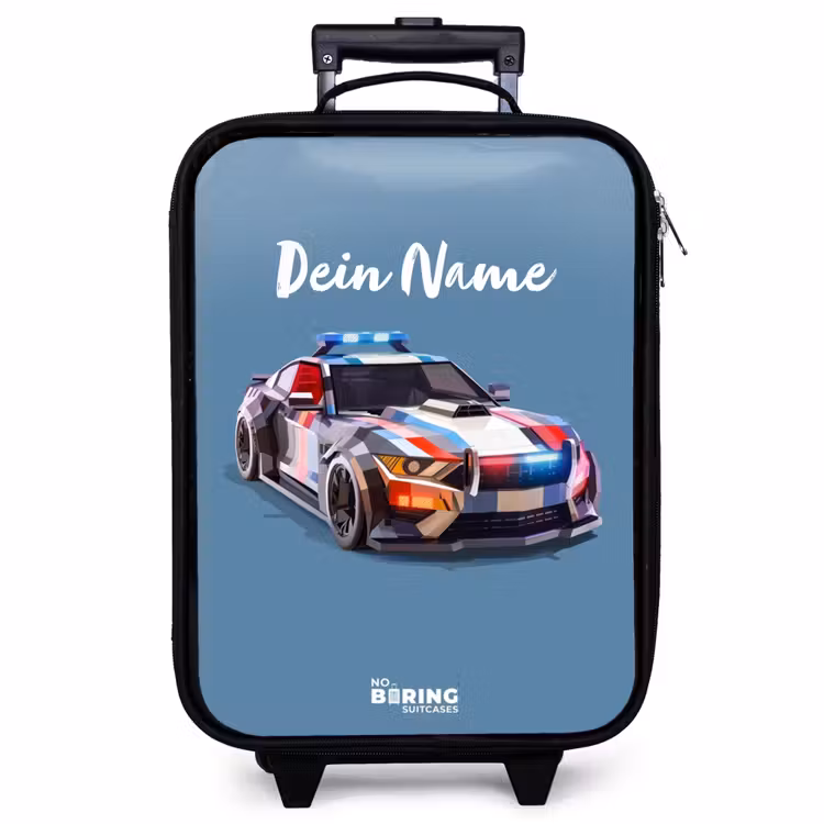 Kinderkoffer - Schillerndes Polizeiauto — 1