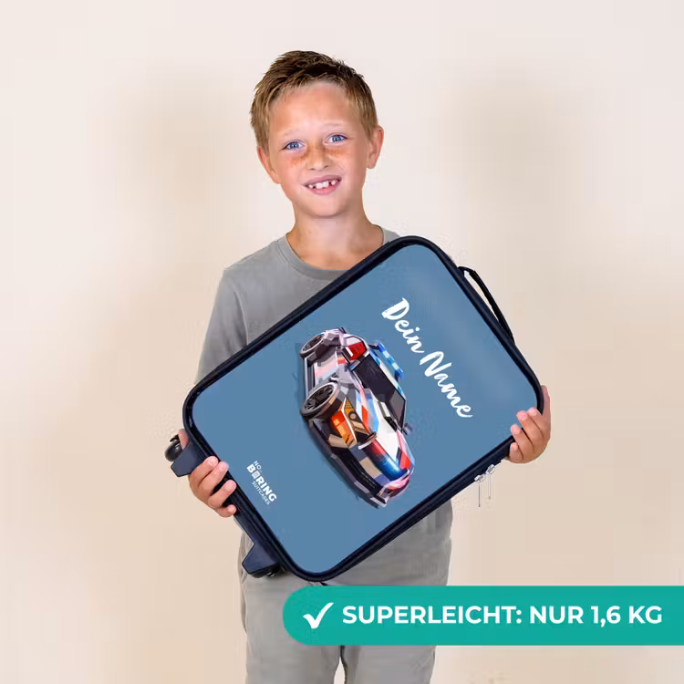 Kinderkoffer - Schillerndes Polizeiauto — 2