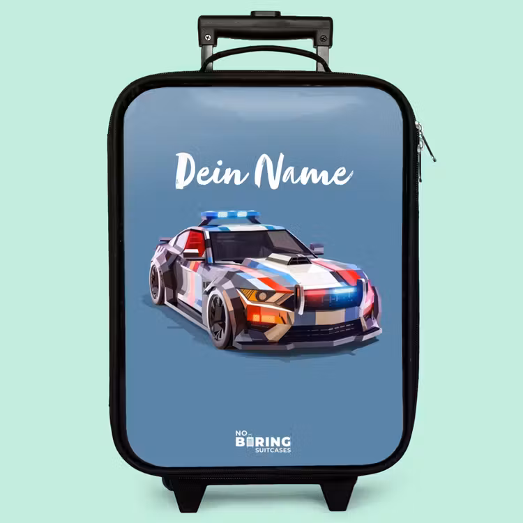 Kinderkoffer - Schillerndes Polizeiauto — 3