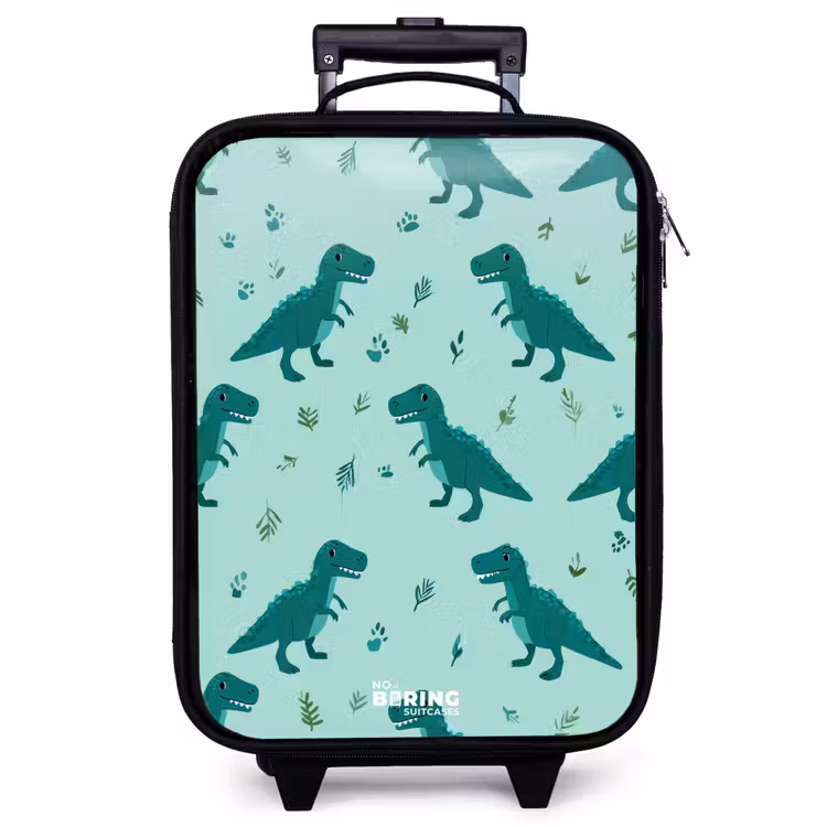 Kinderkoffer - Freundlicher T. rex zwischen den Spuren — 1