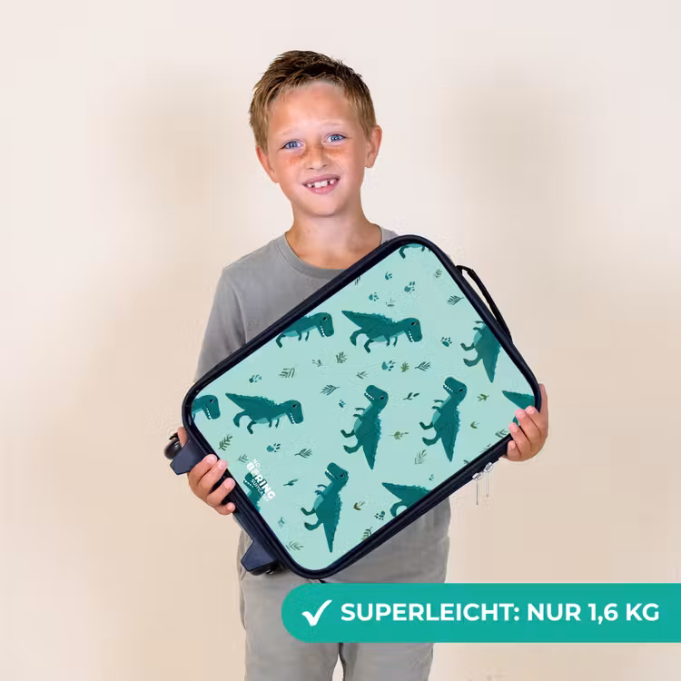 Kinderkoffer - Freundlicher T. rex zwischen den Spuren — 2