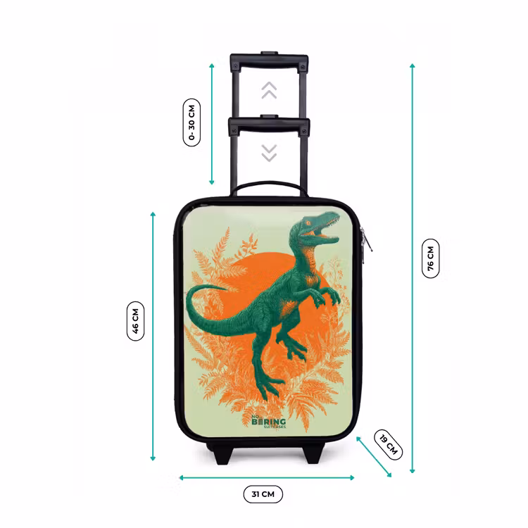 Kinderkoffer - Grüner Dino zwischen Farnen — 7