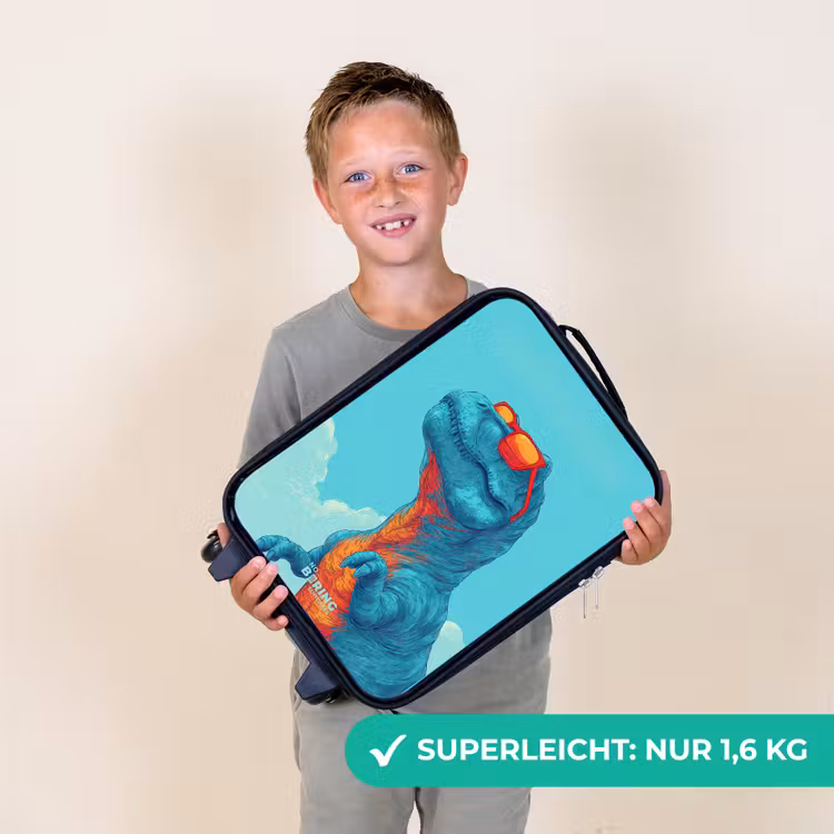 Kinderkoffer - Dino mit Sonnenbrille — 2