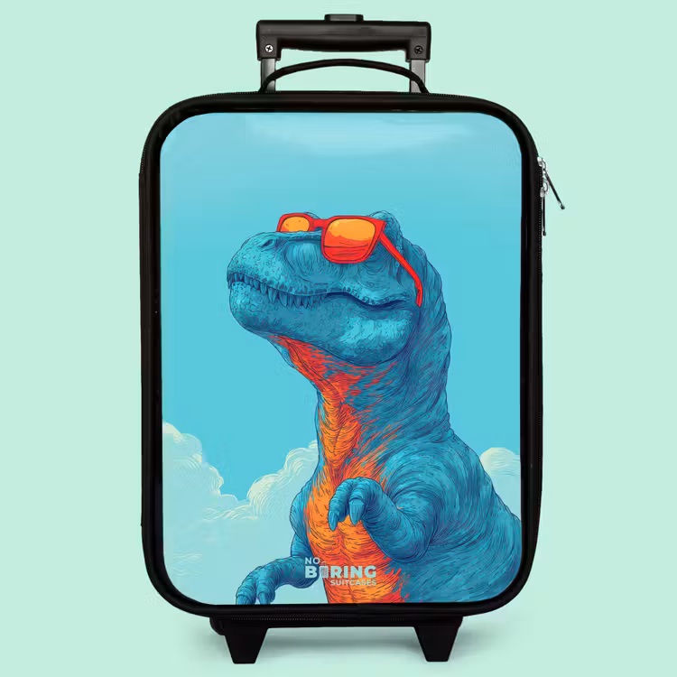 Kinderkoffer - Dino mit Sonnenbrille — 3
