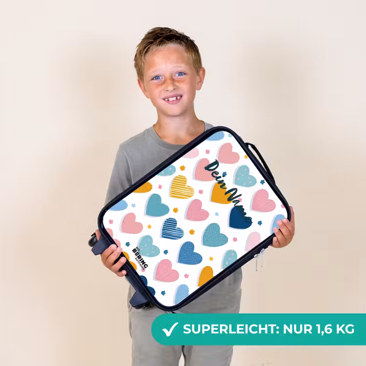 Kinderkoffer - Herz-Muster — 2