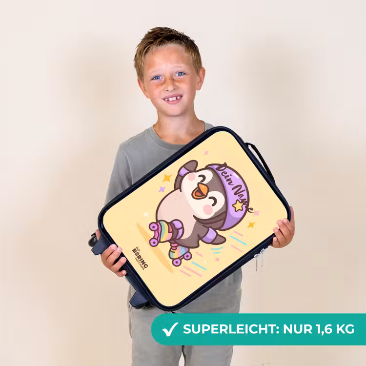Kinderkoffer - Kawai - Pinguin - Schlittschuhe — 2