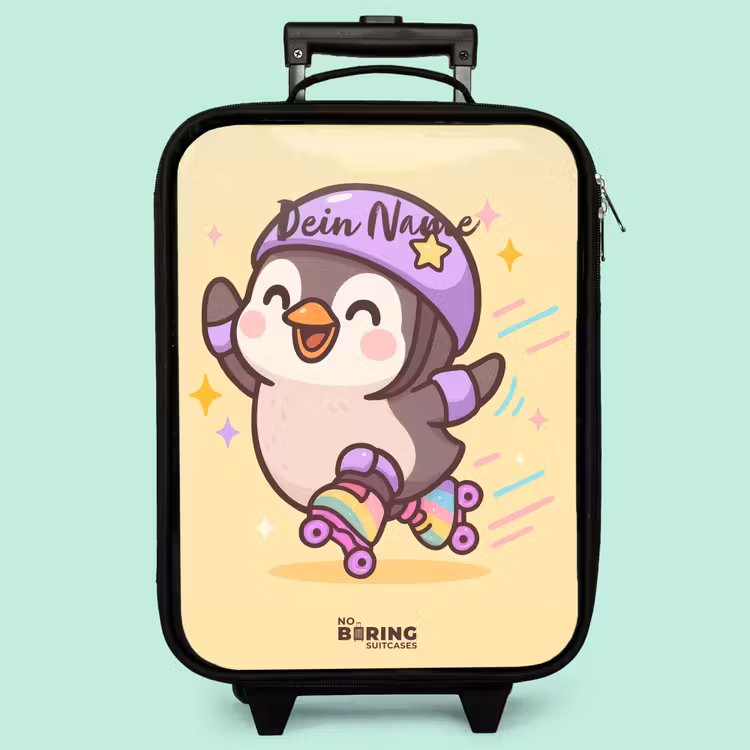 Kinderkoffer - Kawai - Pinguin - Schlittschuhe — 3