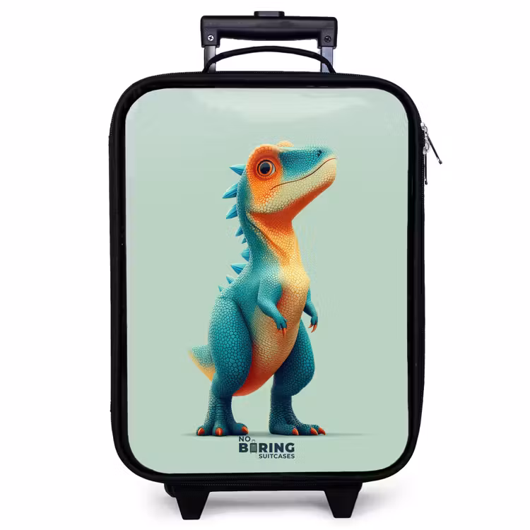 Kinderkoffer - Robuster Dino mit großen Augen — 1