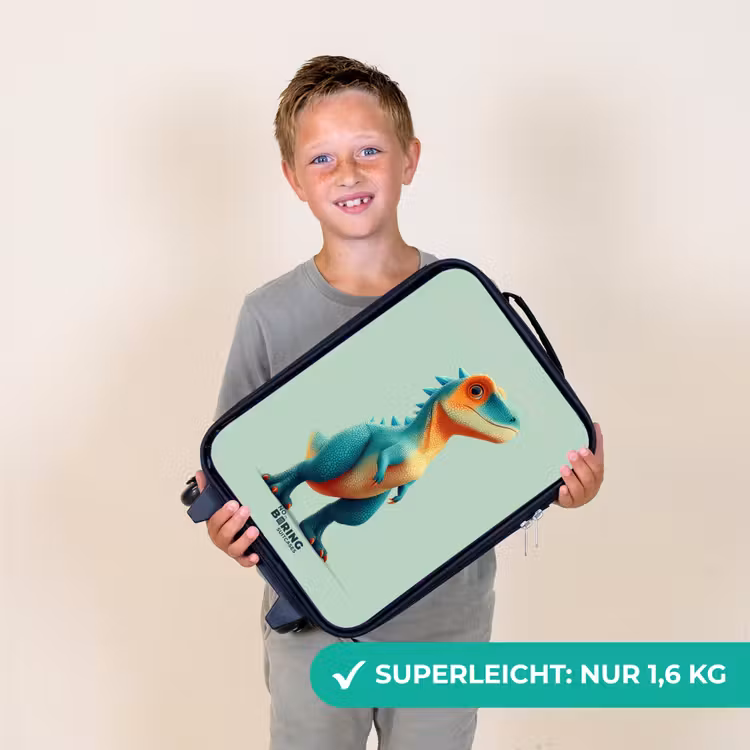 Kinderkoffer - Robuster Dino mit großen Augen — 2