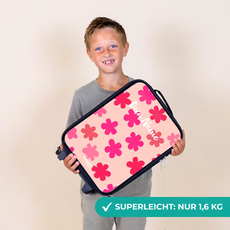 Kinderkoffer - Rosa Blumen — 2