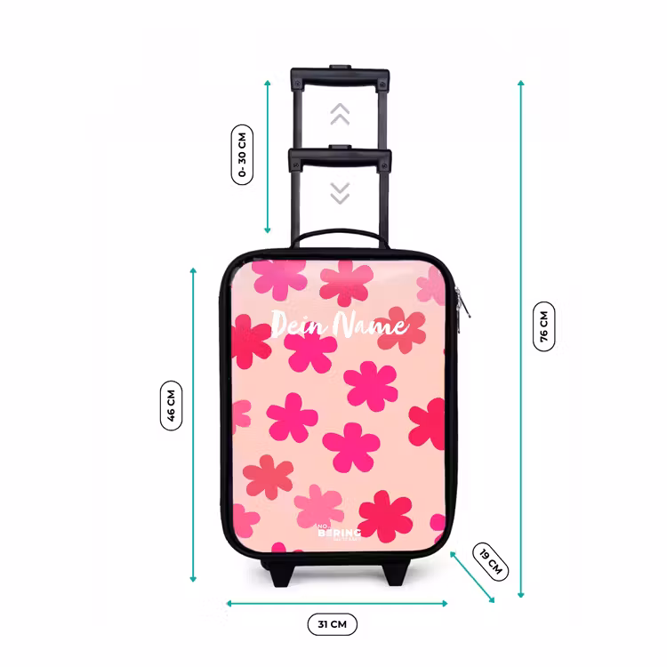 Kinderkoffer - Rosa Blumen — 7