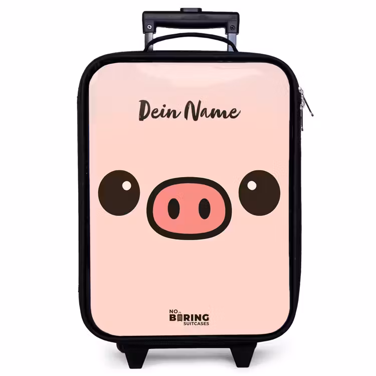 Kinderkoffer - Kawai - Schwein - Rosa — 1