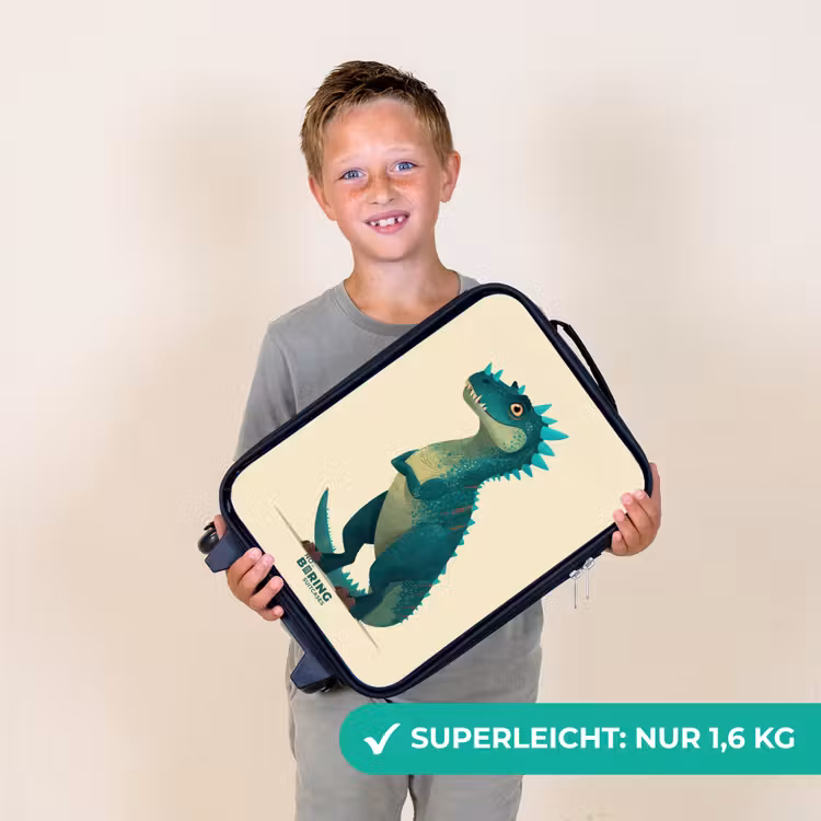 Kinderkoffer - Stacheliger Dino mit freundlichem Blick — 2