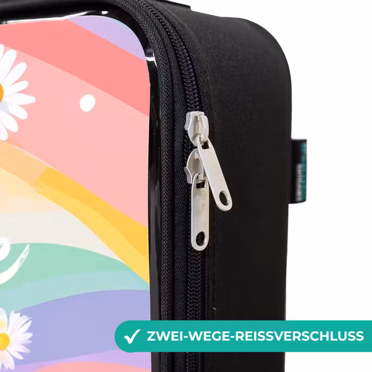 Kinderkoffer - Gänseblümchen auf Regenbogen-Hintergrund — 6
