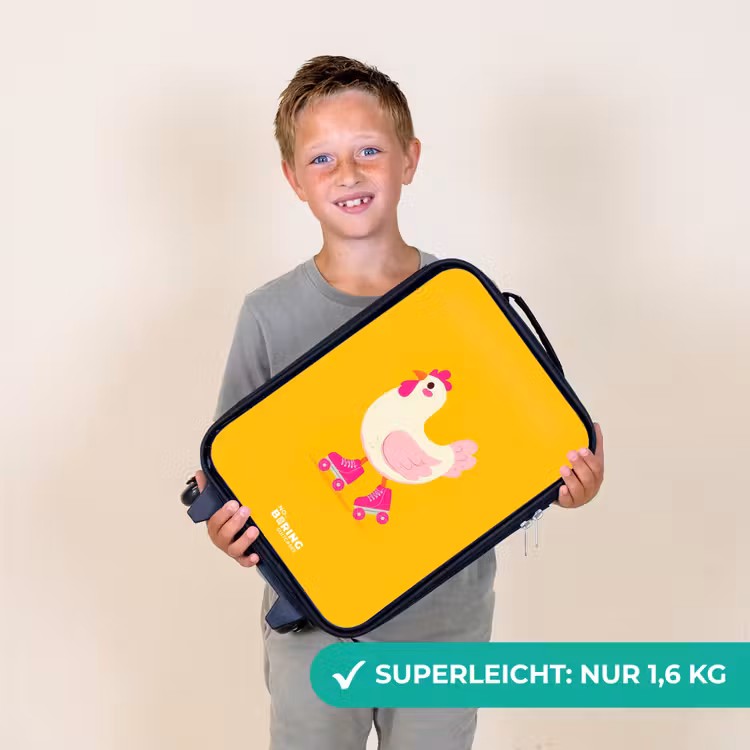 Kinderkoffer - Kip - Rollschuhe - Gelb — 2