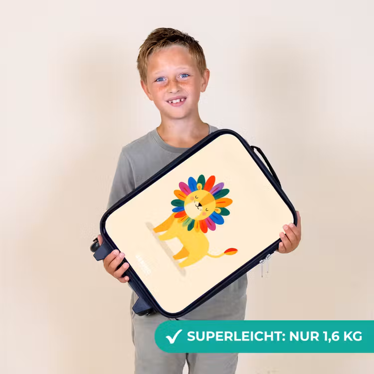 Kinderkoffer - Löwe - Mähne - Farbenfroh — 2