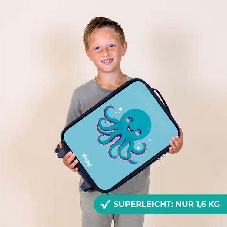 Kinderkoffer - Oktopus - Wasser - Blau — 2