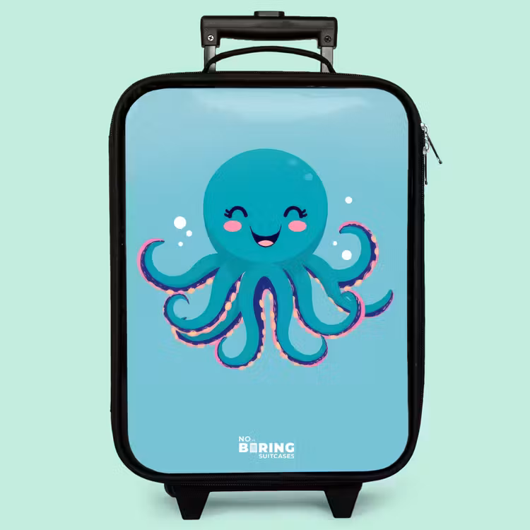 Kinderkoffer - Oktopus - Wasser - Blau — 3