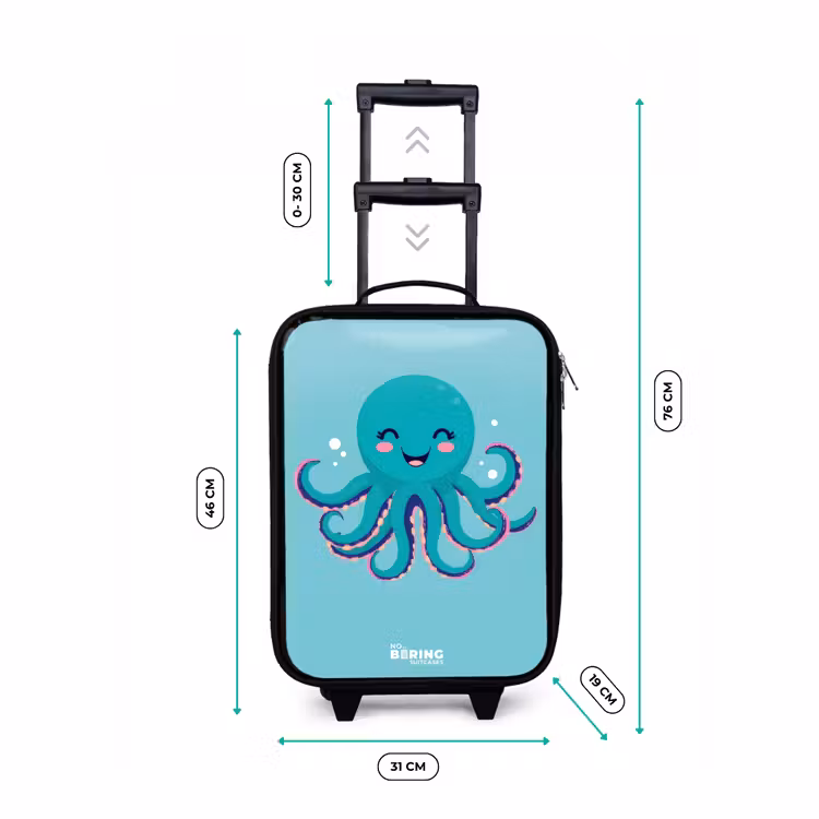 Kinderkoffer - Oktopus - Wasser - Blau — 7