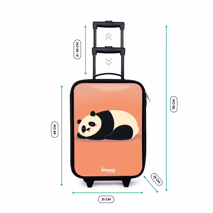 Kinderkoffer - Panda - Schlafend - Orange — 7