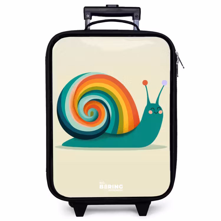 Kinderkoffer - Schnecke - Regenbogen - Farbenfroh — 1