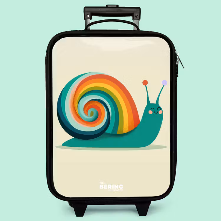Kinderkoffer - Schnecke - Regenbogen - Farbenfroh — 3