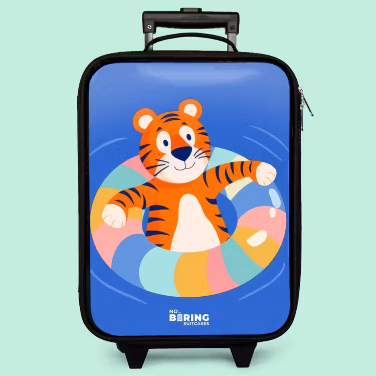 Kinderkoffer - Tiger - Schwimmband - Wasser — 3