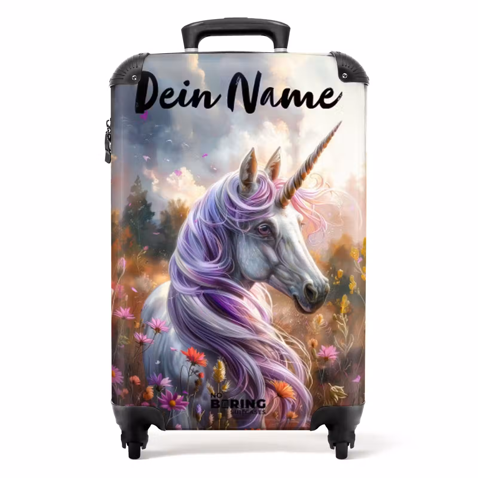 Koffer mit Name - Lavendelfederhorn — 1