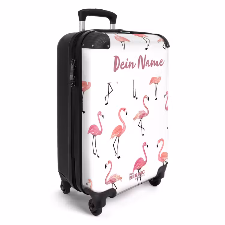 Koffer mit Name - Flamingo-Party — 2